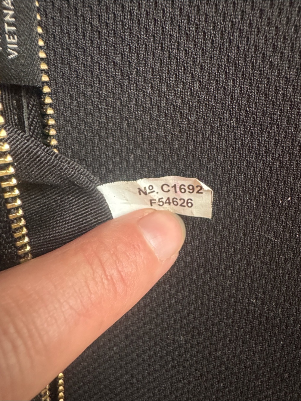 Coach Black Zip wristlet with Gold Hardware